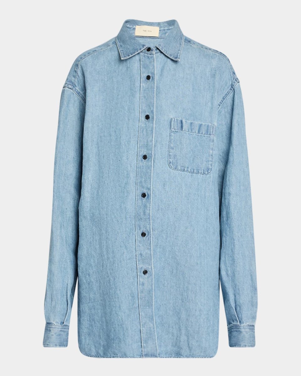 Nesson Oversized Linen Button-Down Shirt